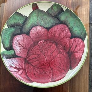 William Sonoma “farmers market” salad plate 8 1/2 in cabbage